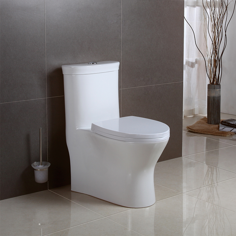 1-piece Rimless Self-clean Glaze Siphonic Flushing  Economical Ceramic Toilet