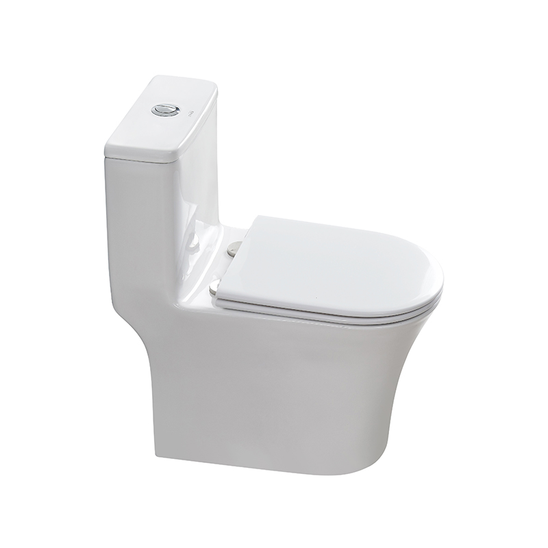 1-piece Rimless Tornado Flush Whole Pipe Glazed Simpler and Cleaner Ceramic Toilet