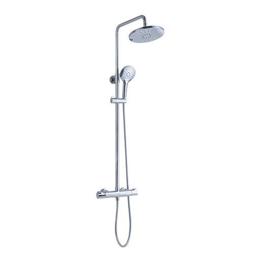 2-function Fashion White Thermostatic Rain Shower Faucet