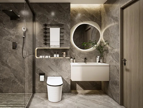 Modern & elegant bathroom style, you also can enjoy it!