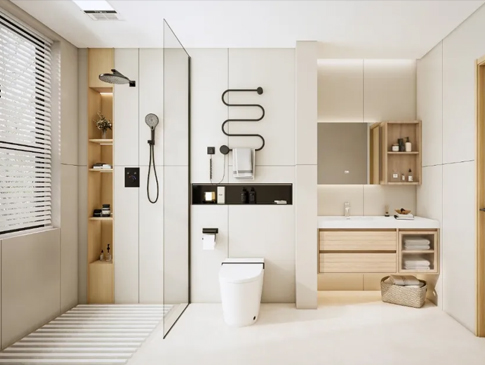 Urban Minimalist Bathroom, Less is More.