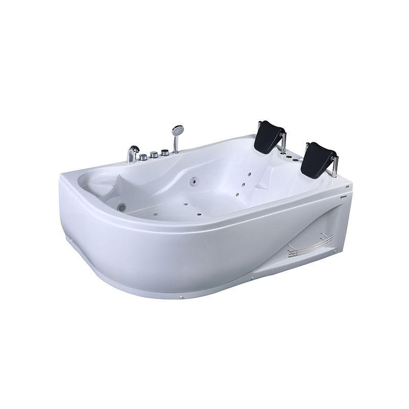 Arcylic Toughened Bathtub with Water Jets and 2pcs Pillow