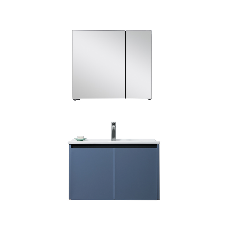 Aluminum Lacquering Bathroom Cabinet with Three Doors Storage