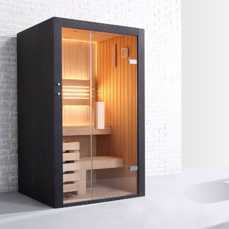 Finland Sauna Room with Black Veneer