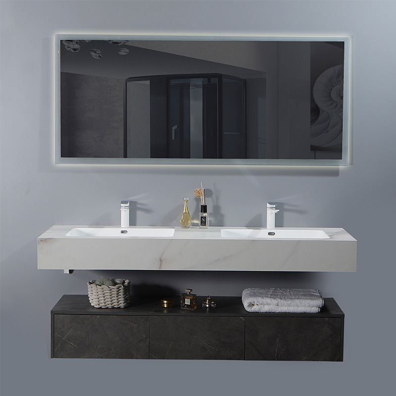 Hign end Big Lacquering Bathroom Cabinet with Rockboard TOP