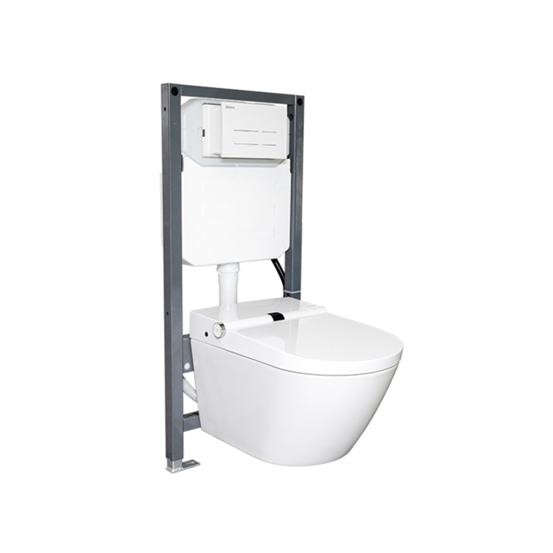 Leave Flushing Smart Toilet with Water Tank