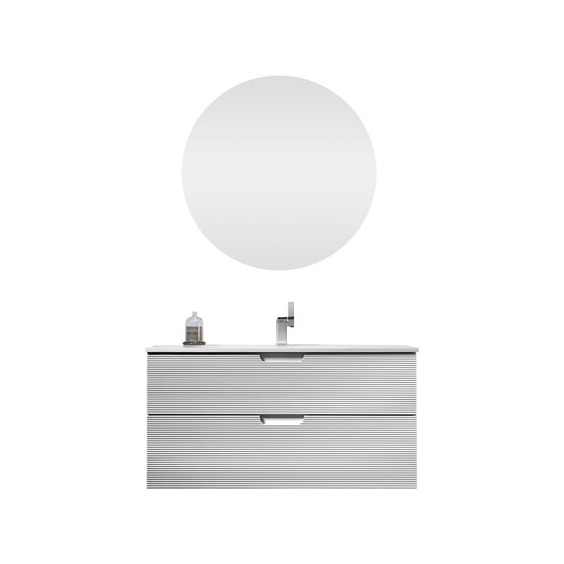 Moonlight artificial stone basin Bathroom Cabinet