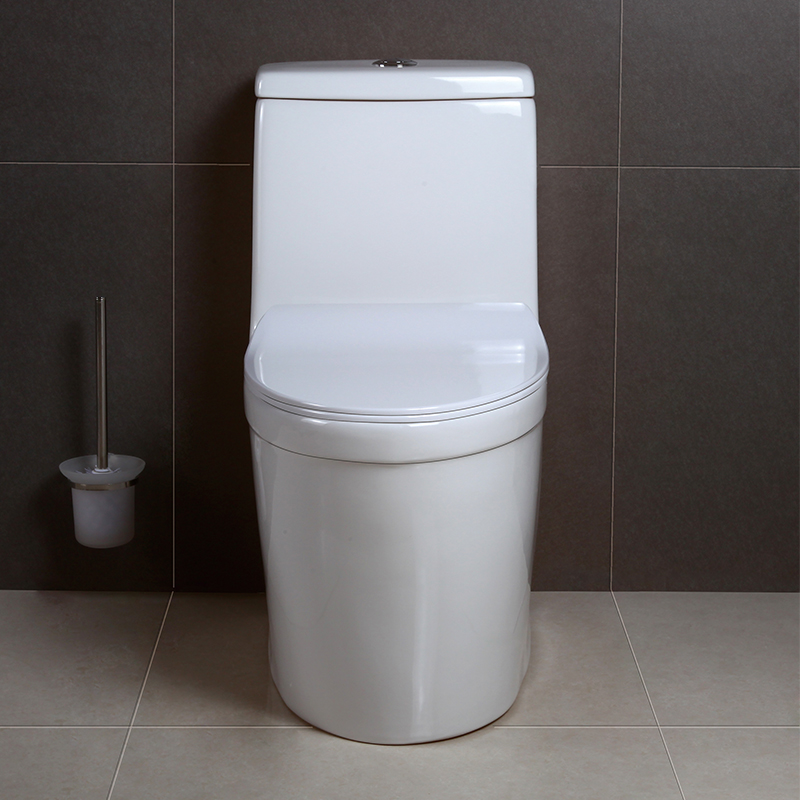 One-piece Rimless Siphonic Flush Antibacterial Glazed Ceramic Toilet