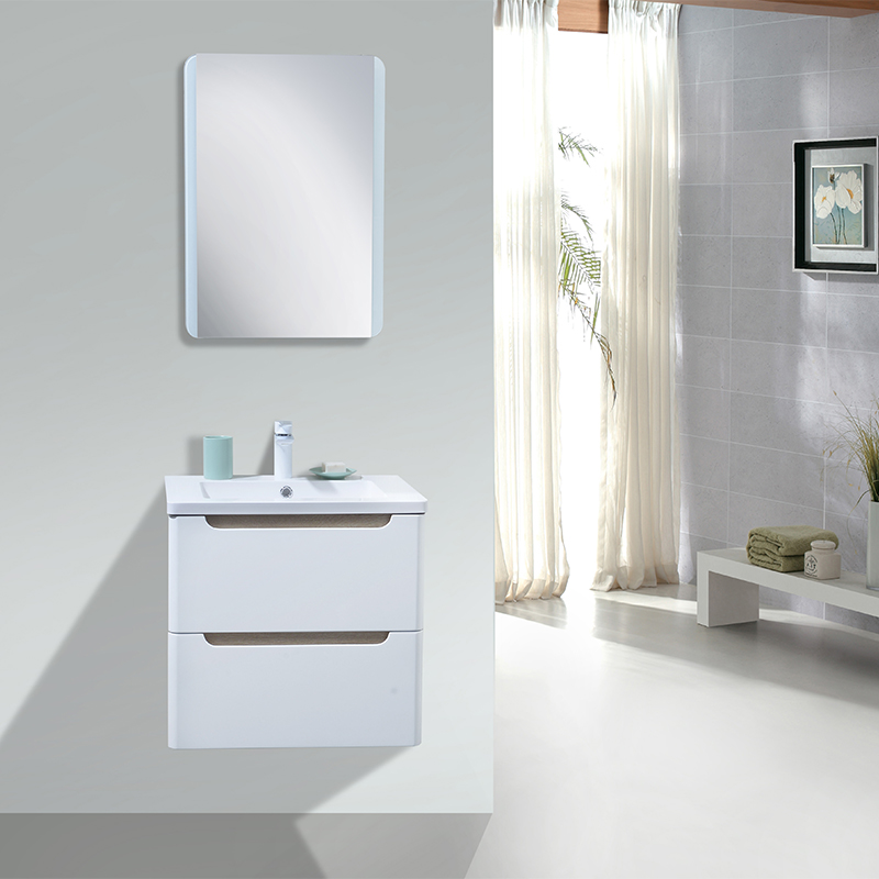 Small Size Lacquering Furniture with Two Drawers Bathroom Cabinet