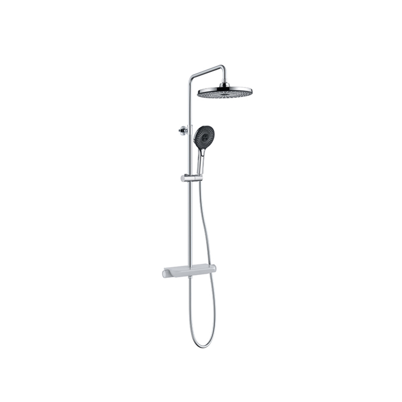 Thermostatic Brass Chromed Mixer With With Anti-twisted Flexible Pipe