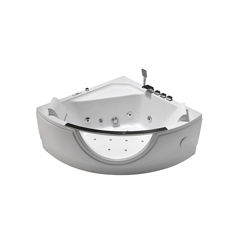 Water Massage and Air Massage Fan-shaped Bathtub